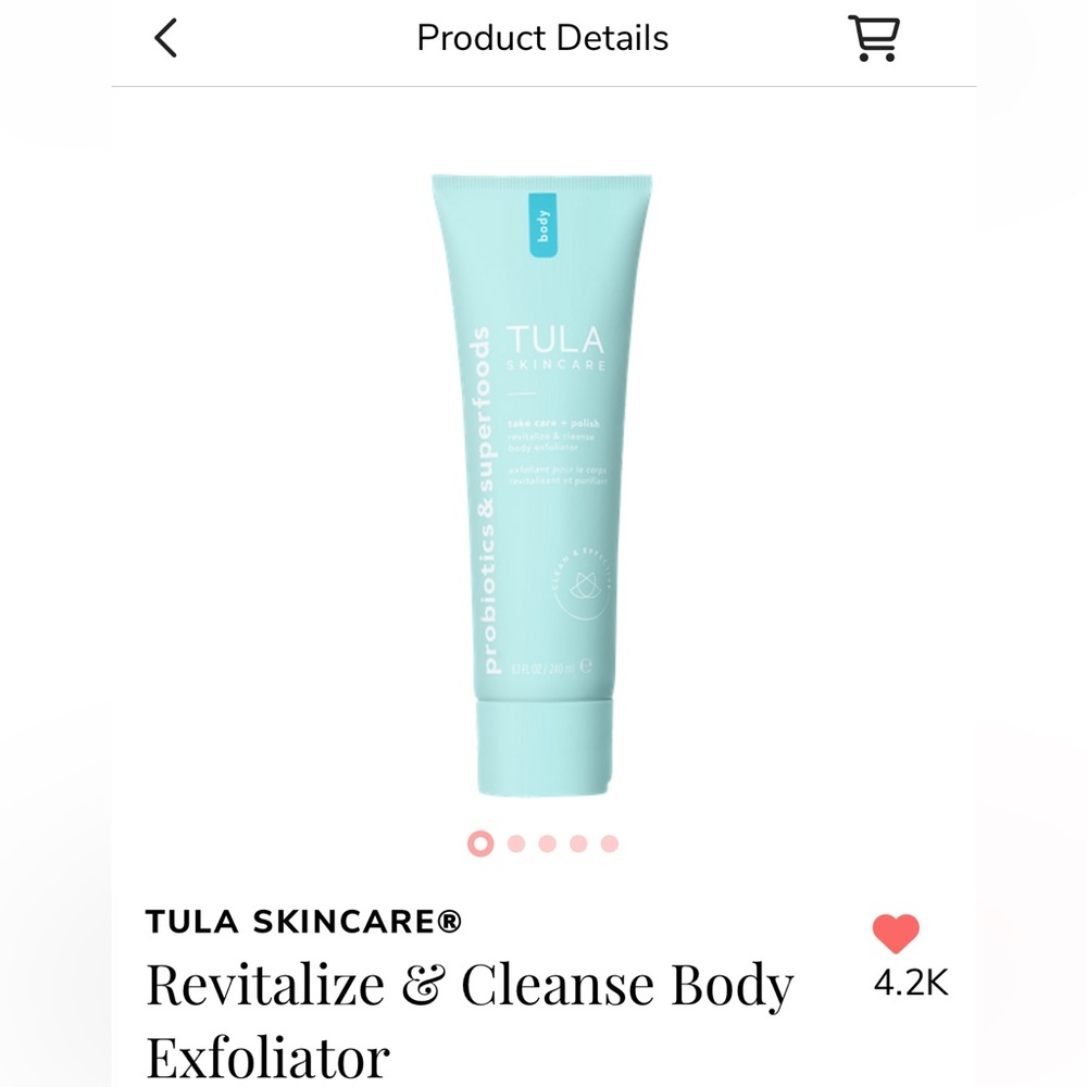 Tula Revitalize & Cleanse Body Exfoliator
